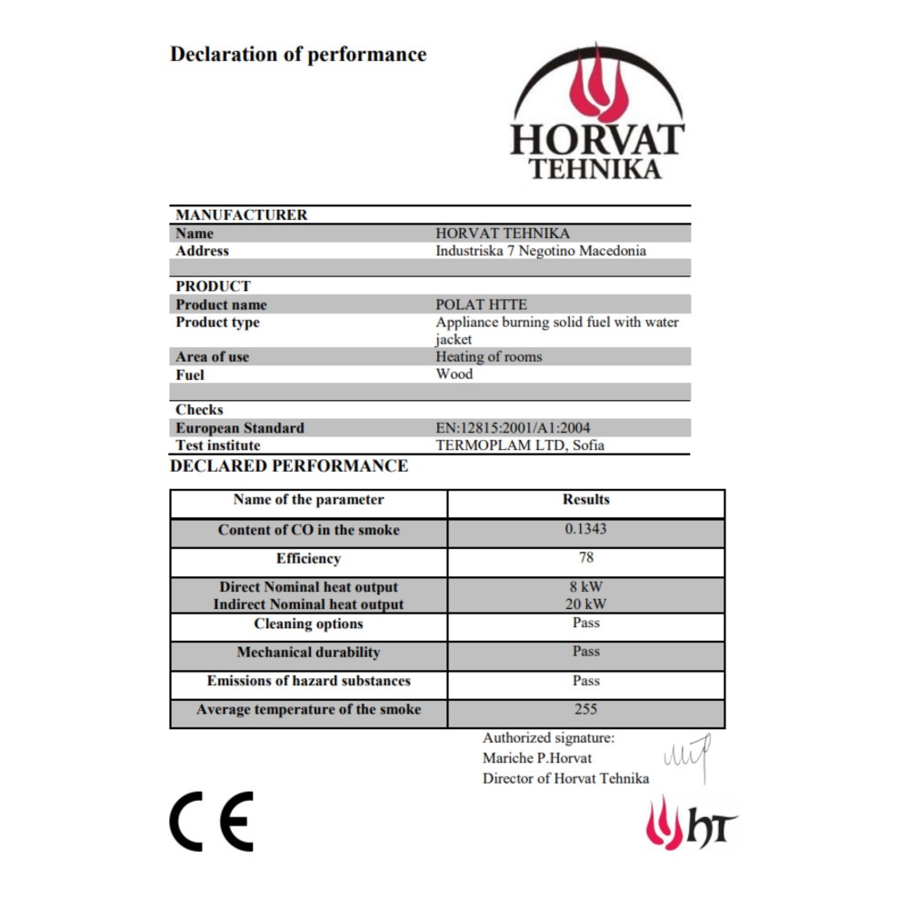 Μασίνα ξύλου καλοριφέρ Horvat Polar HTTE 28 kW | Μασίνες | Ξύλο |