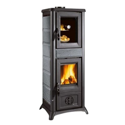Ιταλική ξυλόσομπα με φούρνο La Nordica Gemma Forno 5.0  φυσική πέτρα, 7.3kW - Ιταλικές ξυλόσομπες και Ενεργειακά τζάκια