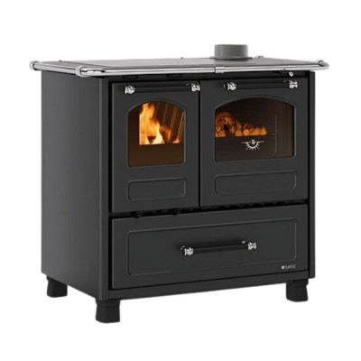 Ιταλική ξυλόσομπα κουζίνα La Nordica Family 4.5 μαύρο, 7.5kW - Ιταλικές ξυλόσομπες και Ενεργειακά τζάκια