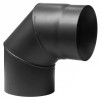 Καμινάδα γωνία 90° PARKANEX, Ατσάλι, Μαύρο, Ø150, Πάχος 2mm