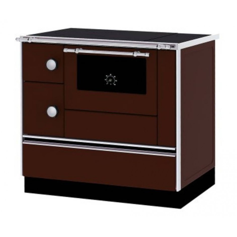 Μασίνα ξύλου με φούρνο Alfa Plam Alfa 90 H Favorit Καφέ Δεξιά, 6.4kW