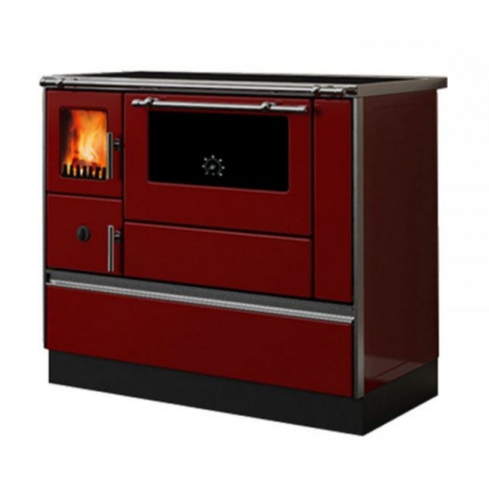 Μασίνα ξύλου με φούρνο Alfa Plam Alfa 90 H Dominant Red, 6.5kW