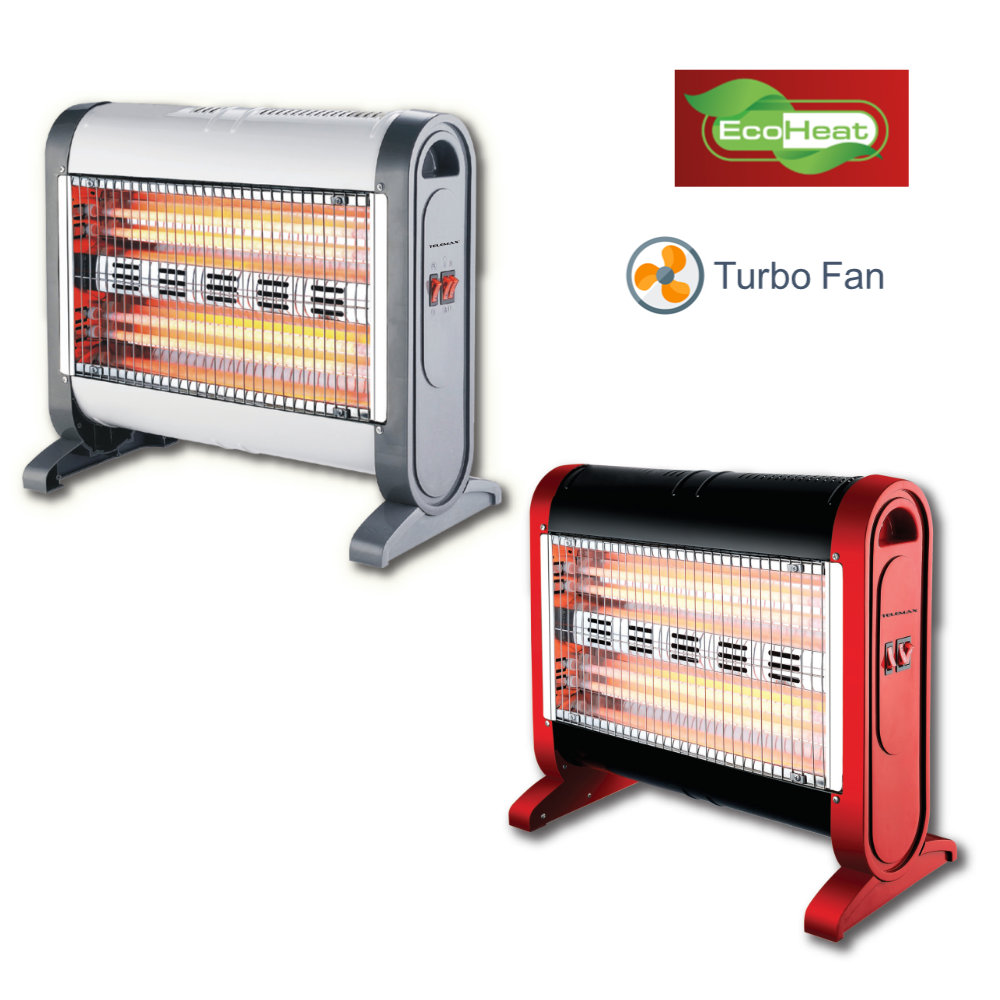 Θερμάστρα Χαλαζία Turbo Fan EcoHeat (Red)