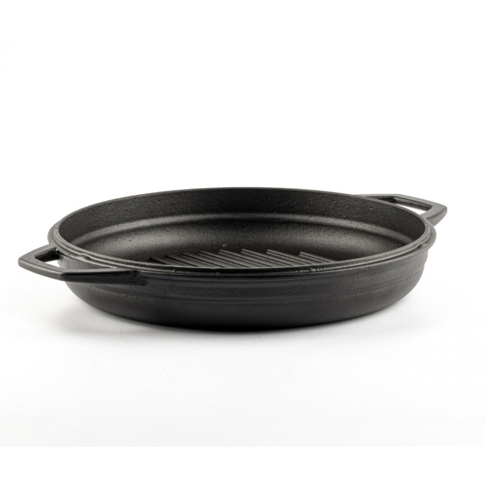 Μαντεμένιο Τηγάνι Εμαγιέ Γκριλ Hosse, Black Onyx, Ф22cm