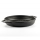 Μαντεμένιο Τηγάνι Εμαγιέ Γκριλ Hosse, Black Onyx, Ф22cm | Μαντεμένια Σχαροτήγανα | Μαντεμένια Τηγάνια |