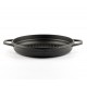 Μαντεμένιο Τηγάνι Εμαγιέ Γκριλ Hosse, Black Onyx, Ф22cm | Μαντεμένια Σχαροτήγανα | Μαντεμένια Τηγάνια |