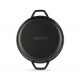 Μαντεμένιο Τηγάνι Εμαγιέ Γκριλ Hosse, Black Onyx, Ф22cm | Μαντεμένια Σχαροτήγανα | Μαντεμένια Τηγάνια |