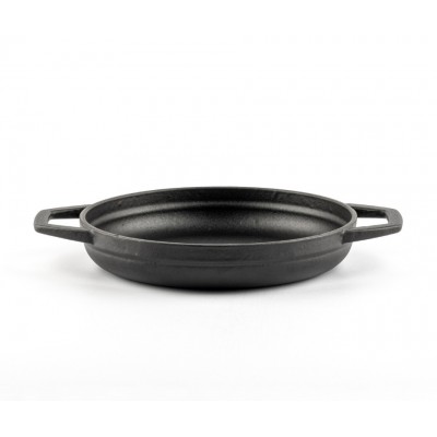 Μαντεμένιο Τηγάνι Εμαγιέ με 2 Λαβές Hosse, Black Onyx, Ф19cm - Hosse