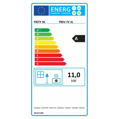 Ξυλόσομπα Prity PMV-TV SL, 11kW - Σύγκριση Προϊόντων