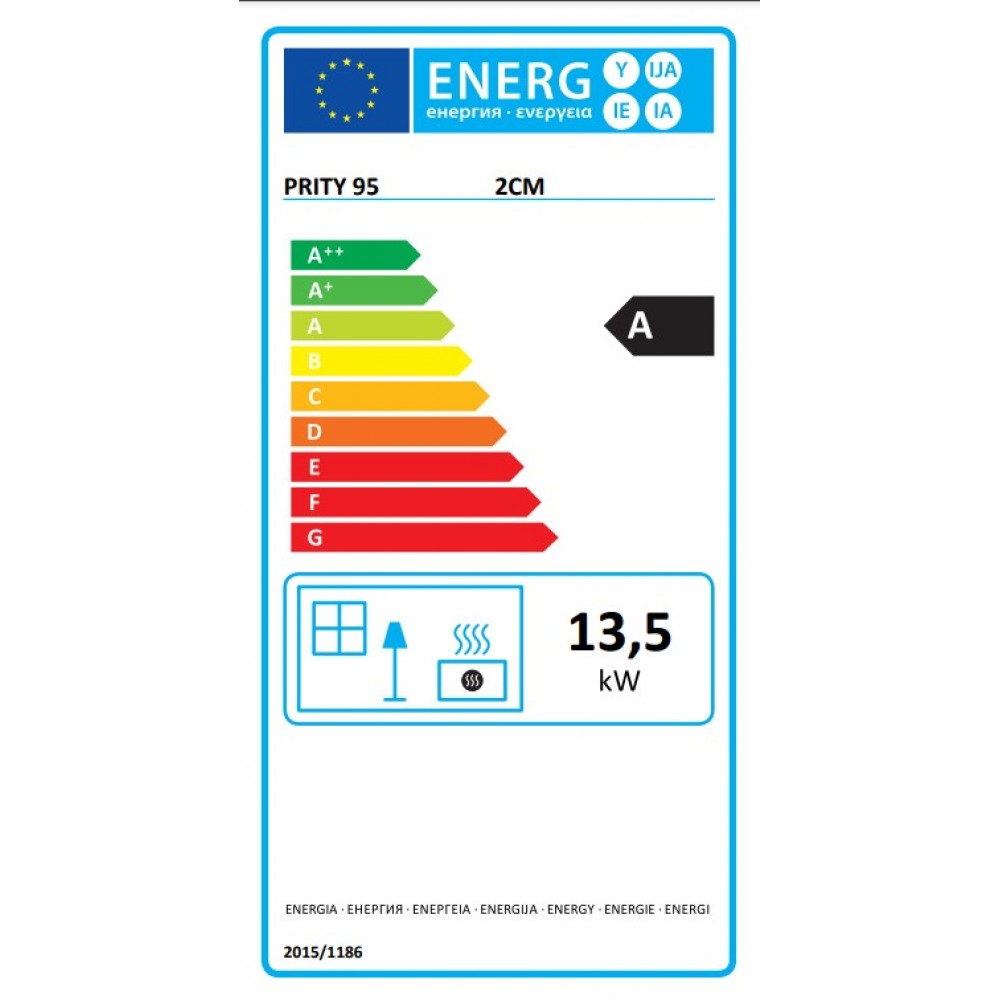 Ενεργειακό τζάκι Prity 2CM, 13.5kW |  |  |