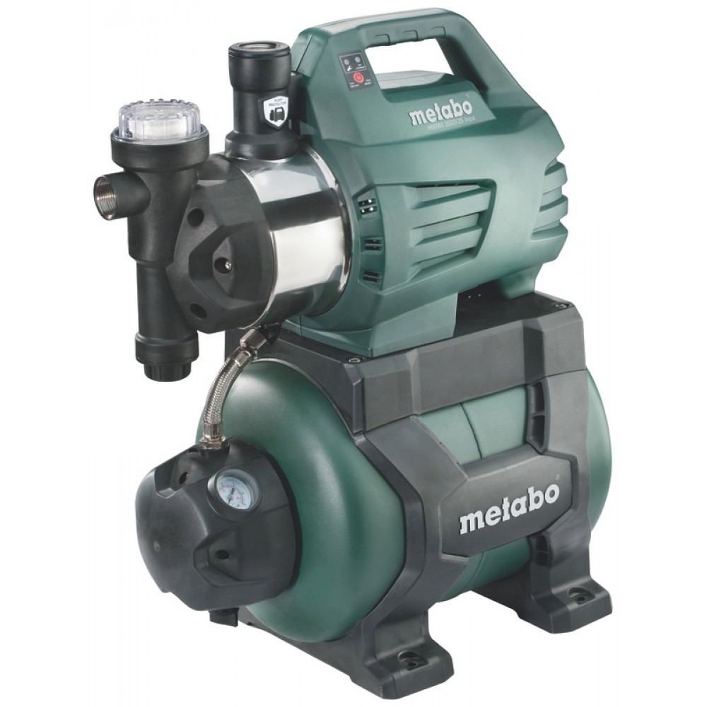 Μονοφασική υδροφόρα αντλία νερού METABO HWWI 3500/25 INOX, ισχύς 1100 W, παροχή 3500 l/h, χωρητικότητα δεξαμενής 24 L, ύψος 45 m | Αντλίες νερού | Υδραυλικά Όργανα |