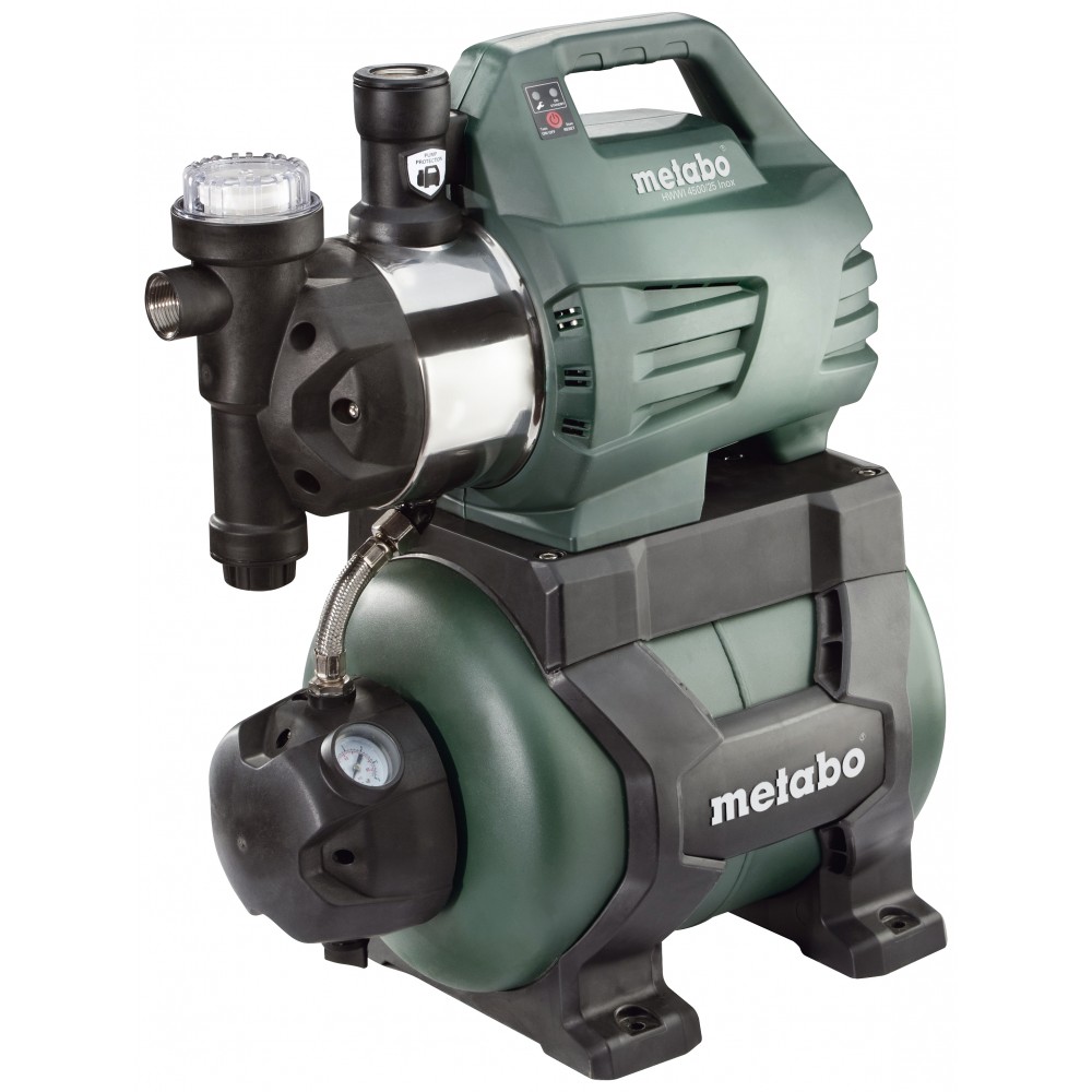 Μονοφασική αντλία υδροφόρου METABO HWWI 4500/25 Inox, ισχύς 1300 W, παροχή 4500 l/h, ύψος 48 m, χωρητικότητα δεξαμενής 24 L