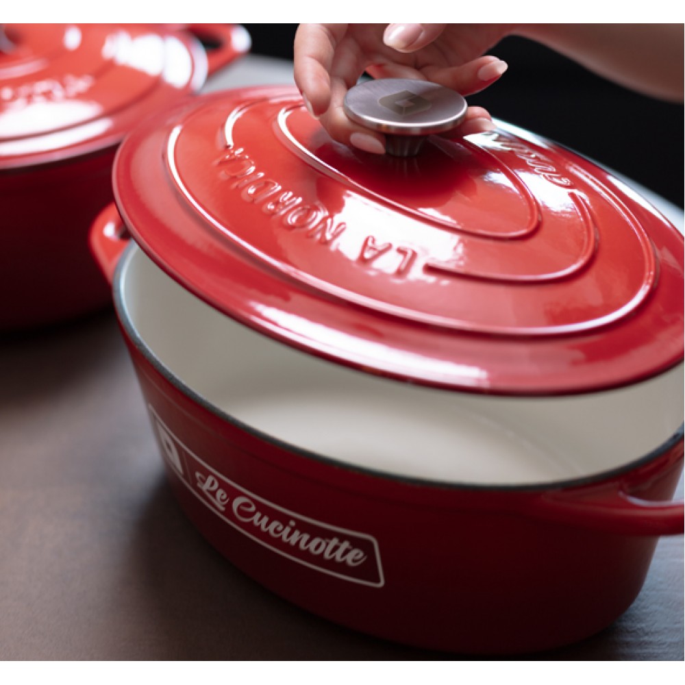 Enameled cast iron pot La Nordica, Oval, Ф29 |  |  |