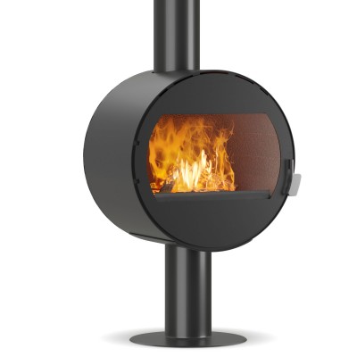 Ξυλόσομπα Velmora Fire ATS ROUND WALL, 10.2kW - Velmora Fire