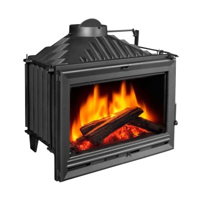 Ενεργειακό τζάκι UNIFLAM 700 OPTION ECO με αποσβεστήρα και παροχή αέρα, 10kW - Ενεργειακά Τζάκια