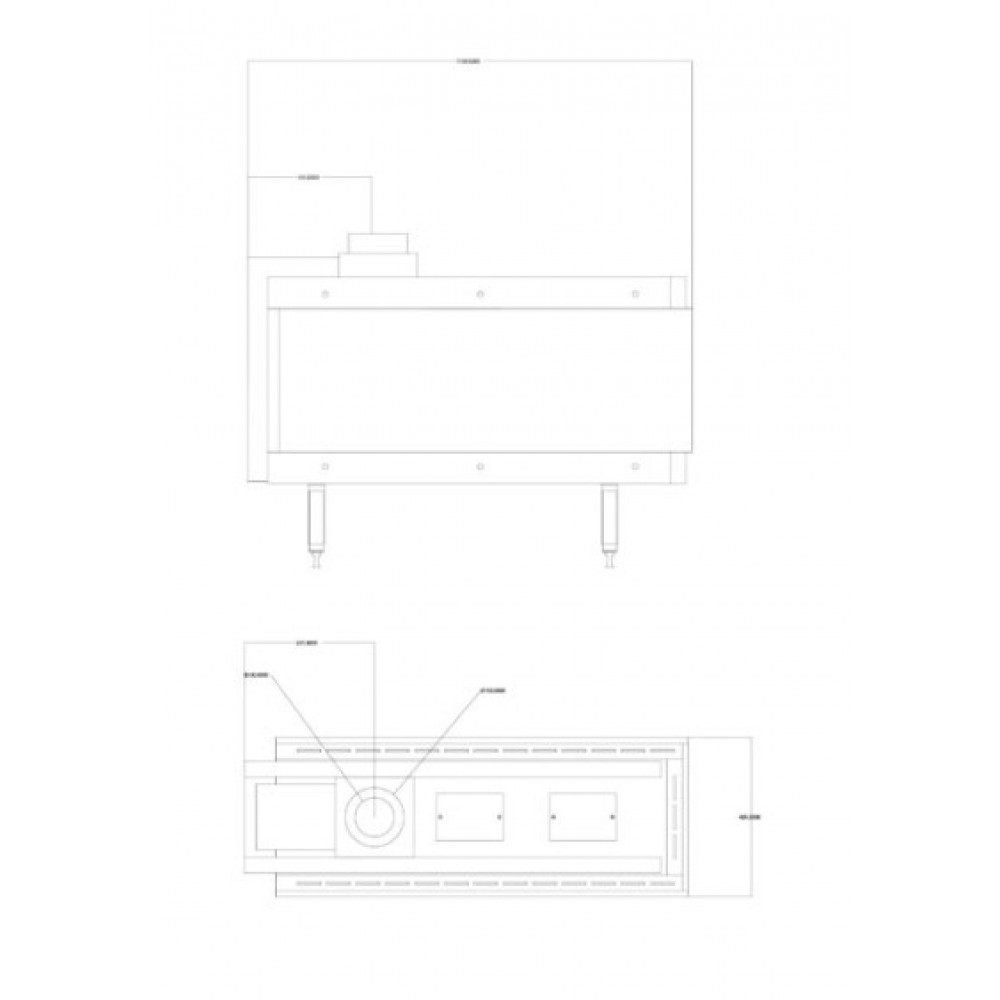Τζάκι αερίου Balkan Energy GAS 3SIDE 100, 8.2kW - 10.2kW | Τζάκια αερίου | Ενεργειακά Τζάκια |