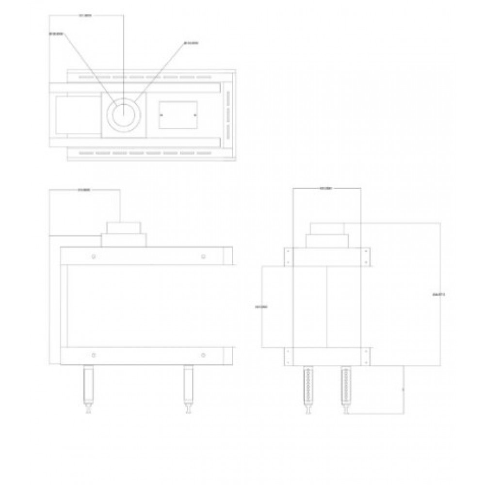Τζάκι αερίου Balkan Energy GAS 3SIDE 70, 5.8kW - 7.8kW | Τζάκια αερίου | Ενεργειακά Τζάκια |