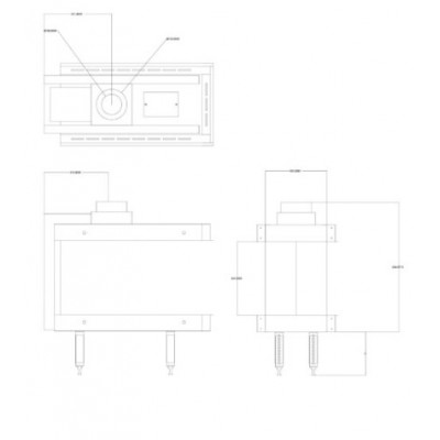 Τζάκι αερίου Balkan Energy GAS 3SIDE 70, 5.8kW - 7.8kW - Ενεργειακά Τζάκια