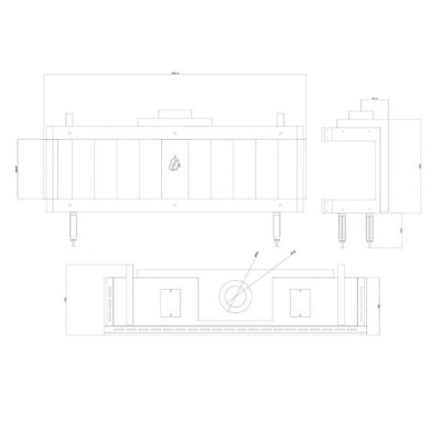 Τζάκι αερίου Balkan Energy GAS PANORAMA 150, 13kW - Ενεργειακά Τζάκια