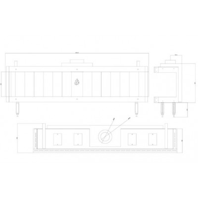 Τζάκι αερίου Balkan Energy GAS PANORAMA 200, 17kW - Ενεργειακά Τζάκια