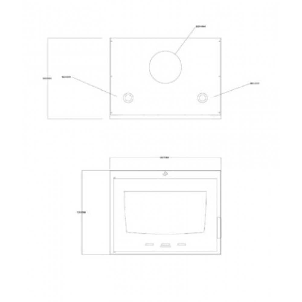 Ενεργειακό τζάκι καλοριφέρ Balkan Energy ATS INSERT HYDRO 700, 14.5kW | Μοντέρνα Τζάκια | Ενεργειακά Τζάκια |