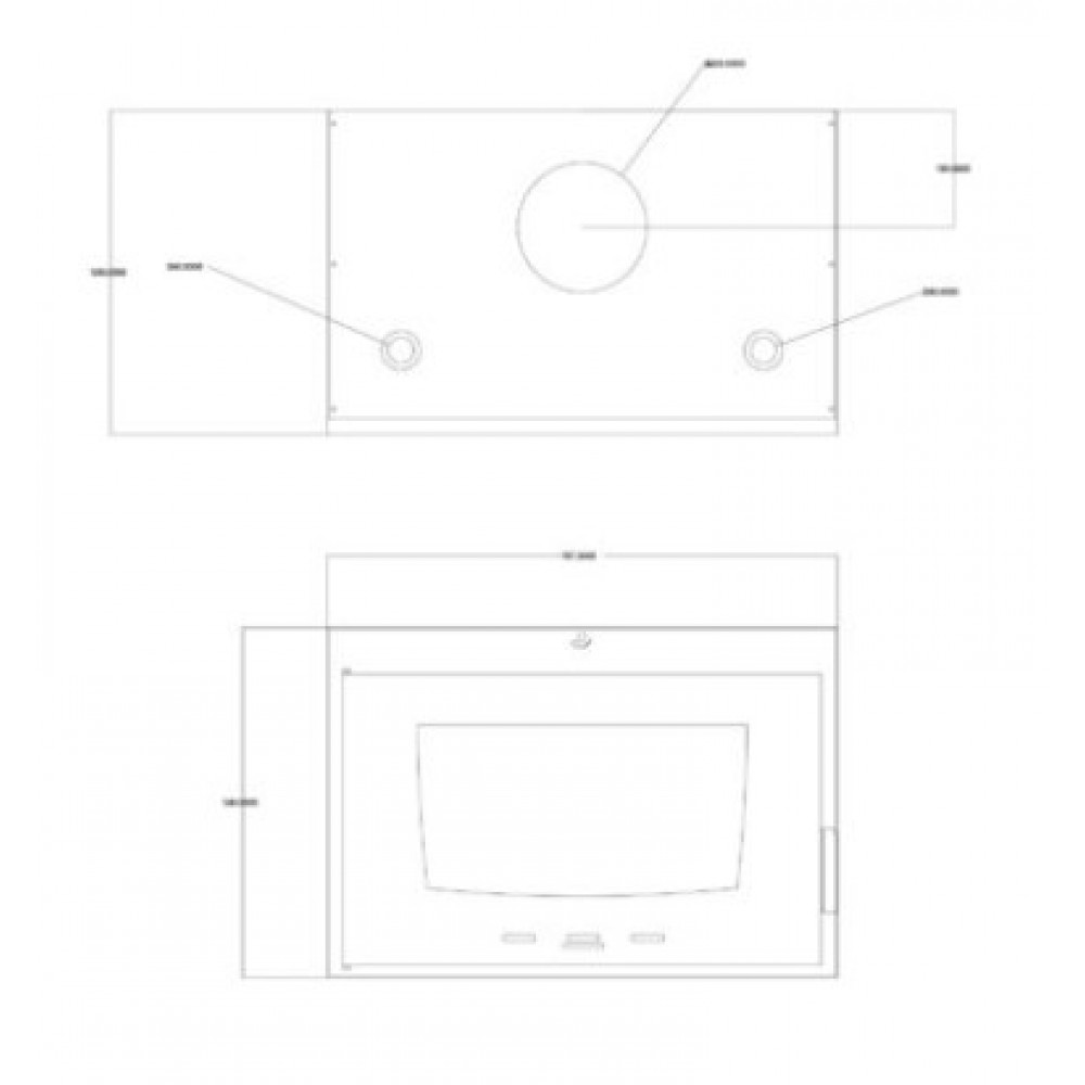 Ενεργειακό τζάκι καλοριφέρ Balkan Energy ATS INSERT HYDRO 800, 16.11kW | Μοντέρνα Τζάκια | Ενεργειακά Τζάκια |