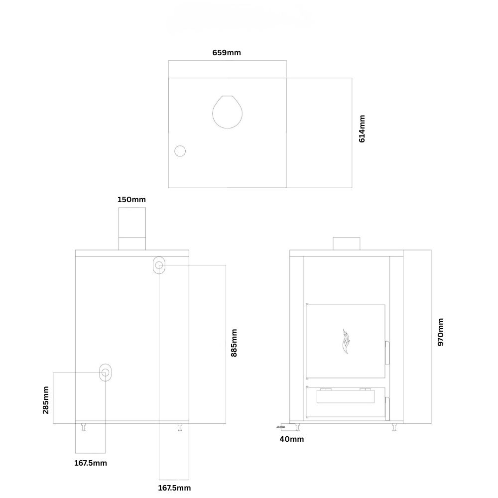 Λέβητας Ξύλου Balkan Energy ATS HYDRO, 31 kW | Λέβητες Ξύλου |  |