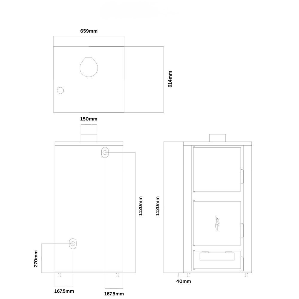 Λέβητας Ξύλου Balkan Energy ATS HYDRO, 40 kW | Λέβητες Ξύλου |  |