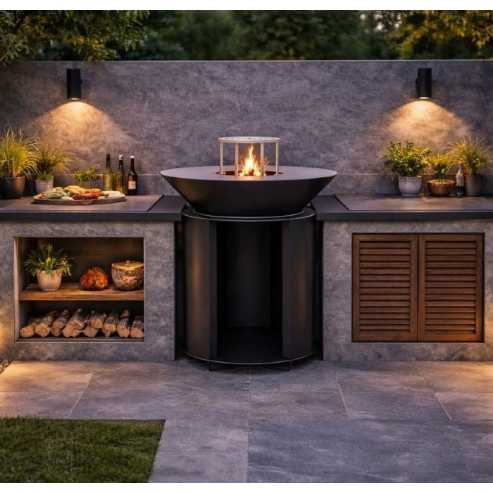 Ψησταριά Κάρβουνου από Χάλυβα Balkan Energy ROUND 750 | Ψησταριές Κάρβουνου | Μπαρμπεκιου |