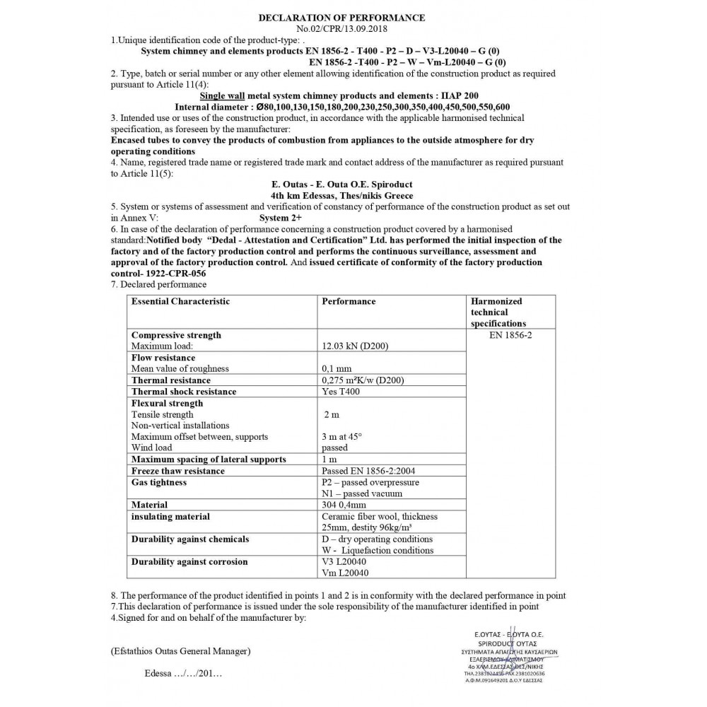 Κιτ καπναγωγών ΙΝΟΧ πέλλετ AISI 304, Φ80-150 | Κιτ καπναγωγών | Καμινάδες |