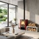 Ξυλόσομπα Verso Lheia Κόκκινο, 7.5 kW | Σόμπες ξύλου | Ξυλόσομπες |