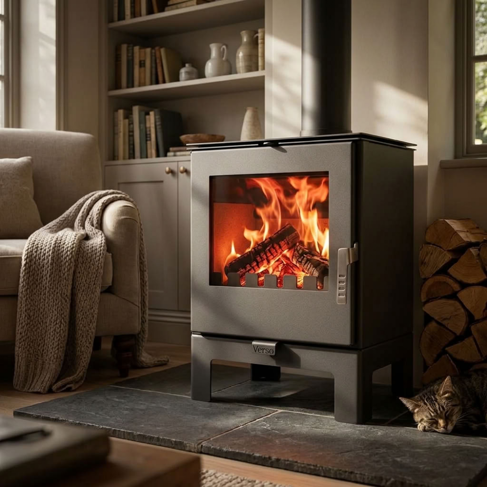 Ξυλόσομπα Verso Rheia L, 5 kW | Σόμπες ξύλου | Ξυλόσομπες |