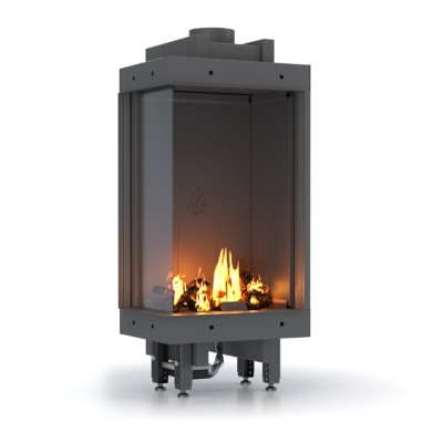 Τζάκι αερίου Balkan Energy GAS STANDING CORNER, 3.9kW - 6.0kW - Τζάκια αερίου