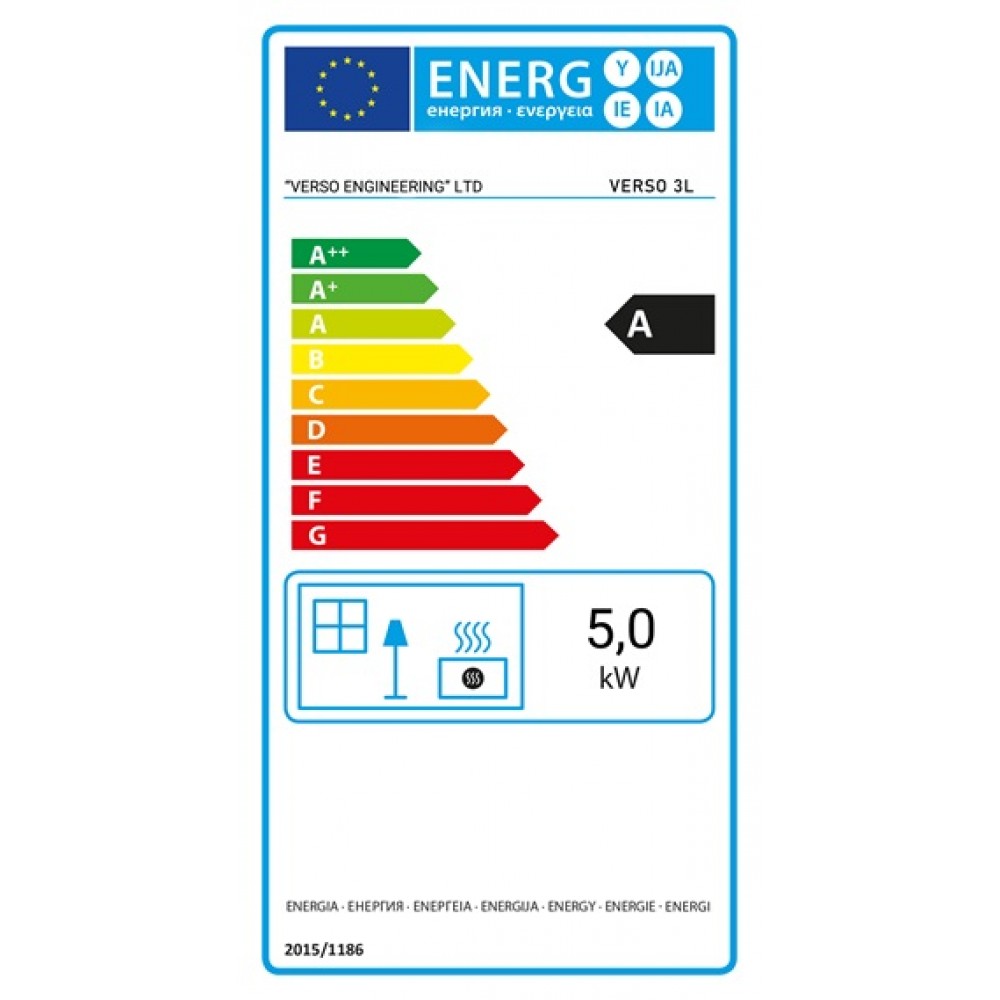 Ξυλόσομπα Verso 3L, 5 kW | Σόμπες ξύλου | Ξυλόσομπες |