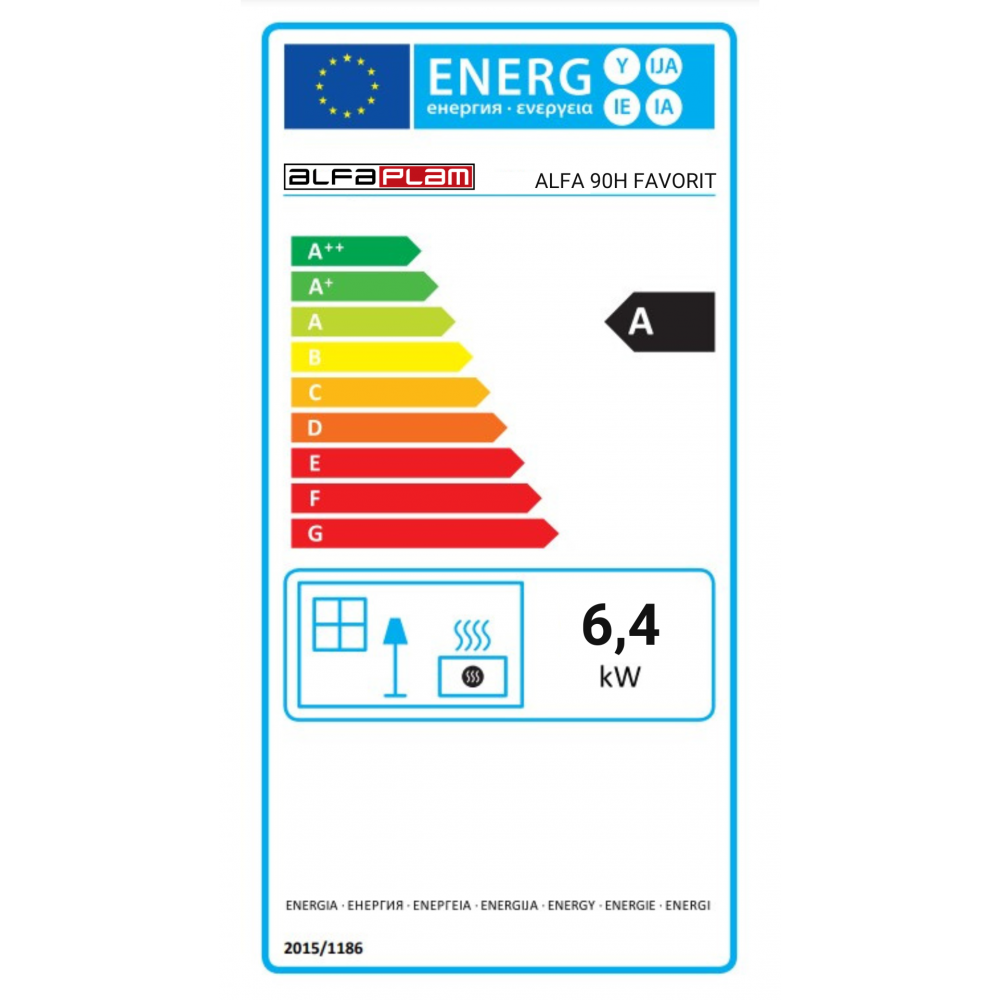 Μασίνα ξύλου με φούρνο Alfa Plam Alfa 90 H Favorit Brown Left, 6.4kW | Μασίνες | Ξύλο |