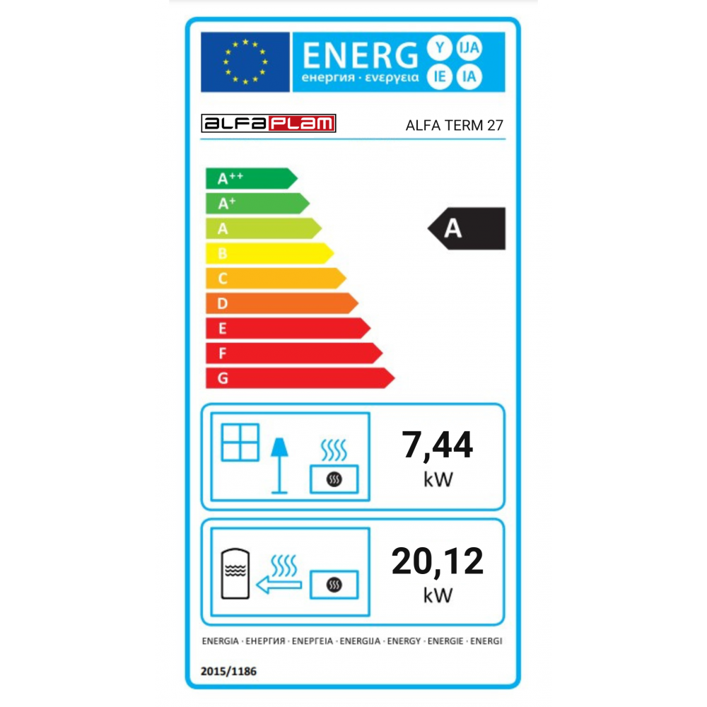 Μασίνα ξύλου καλοριφέρ Alfa Plam Alfa Term 27 Red, 27.56kW | Μασίνες | Ξύλο |