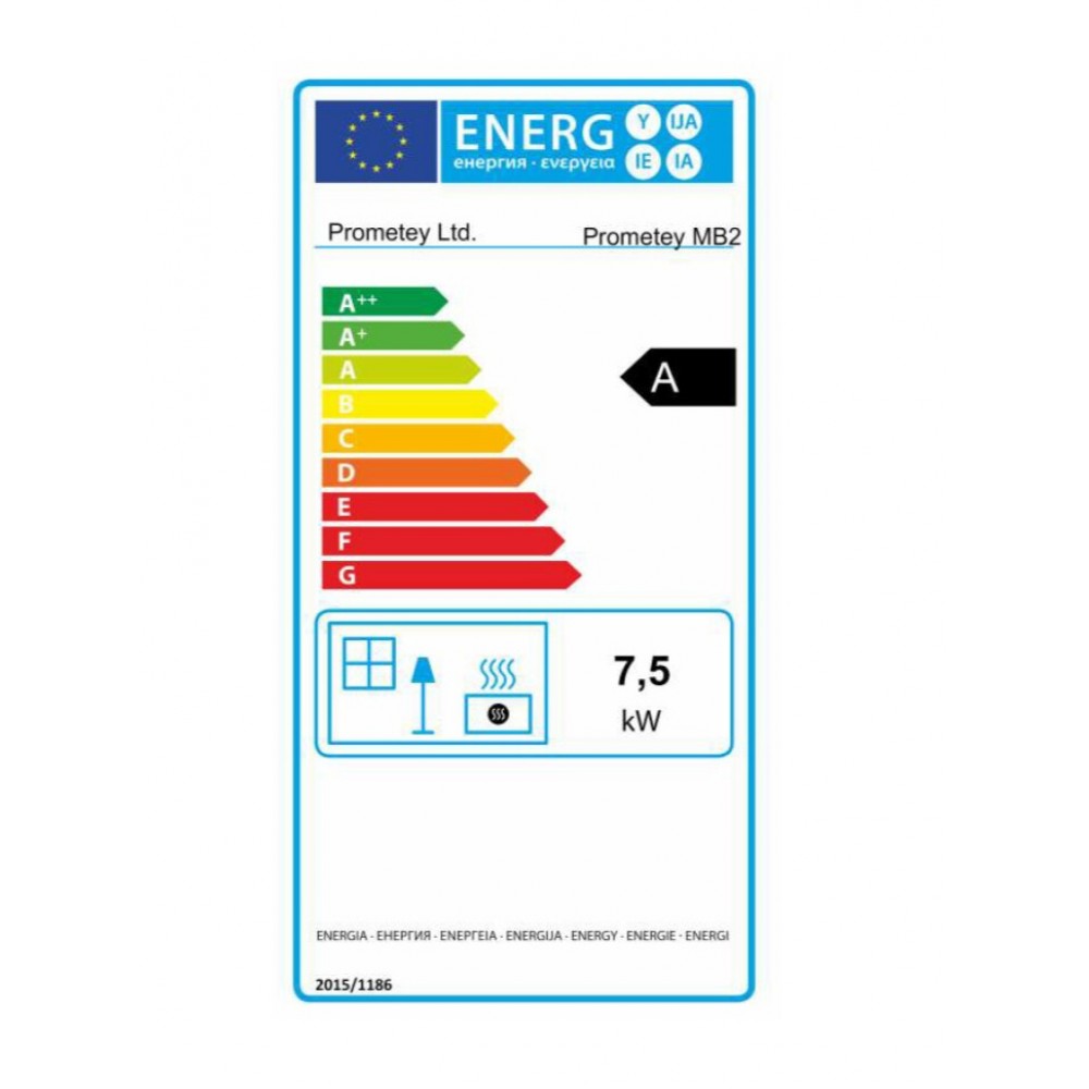Ξυλόσομπα Prometey “Metal top 2”, 8kW | Σόμπες ξύλου | Ξυλόσομπες |