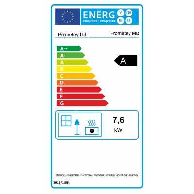 Ξυλόσομπα Prometey “Metal top”, 8kW - Σύγκριση Προϊόντων