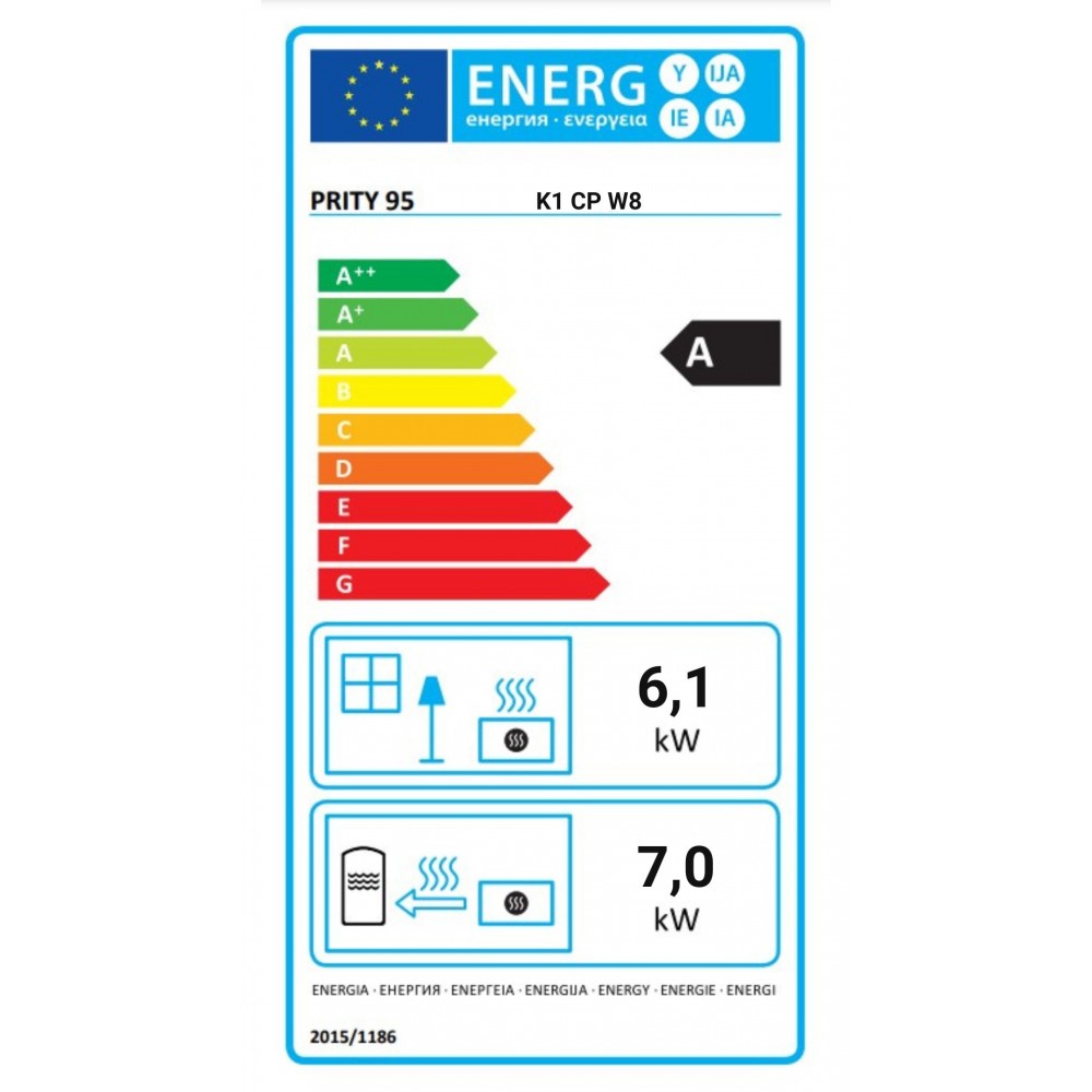 Ξυλόσομπα καλοριφερ Prity K1 CP W8, 13.1kW | Ξυλόσομπες καλοριφερ | Ξυλόσομπες |