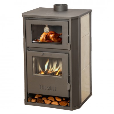 Ξυλόσομπα καλοριφερ με φούρνο Balkan Energy Suzana Ceramic, 11.6kW - 17.5kW - Ξυλόσομπες