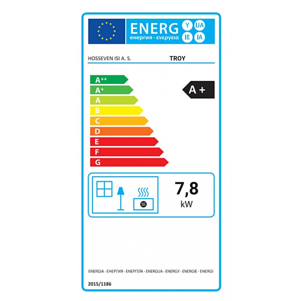 Ξυλόσομπα με φούρνο Balkan Energy Troy 7.8kW | Σόμπες ξύλου | Ξυλόσομπες |