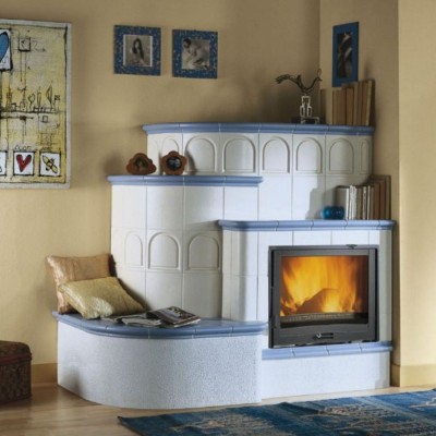 Ιταλικό μαντεμένιο τζάκι ξύλου La Nordica Focolare 70 Piano, 7.0kW - Ιταλικές ξυλόσομπες και Ενεργειακά τζάκια