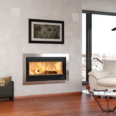 Ιταλικό μαντεμένιο τζάκι ξύλου La Nordica Inserto 100 Wide, 8.1kW - Ιταλικές ξυλόσομπες και Ενεργειακά τζάκια