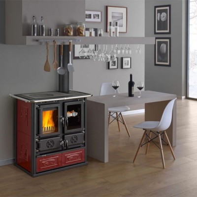 Ιταλική ξυλόσομπα κουζίνα La Nordica Rosetta 5.0, 7.9kW - Ιταλικές ξυλόσομπες και Ενεργειακά τζάκια