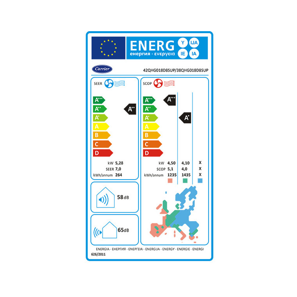 Κλιματιστικό Inverter Carrier Superia, 18000 BTU, A++/A+ με Ιονιστή και WiFi | Επίτοιχα κλιματιστικά | Κλιματιστικά |