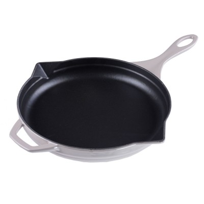Μαντεμένιο Τηγάνι Εμαγιέ Hosse, Ιβουάρ, Ф28cm - Επίπεδα Μαντεμένια Τηγάνια