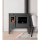 Μασίνα ξύλου Prometey Retro Eco, μαύρο, 7kW | Μασίνες Ξύλου με Φούρνο | Μασίνες Ξύλου |