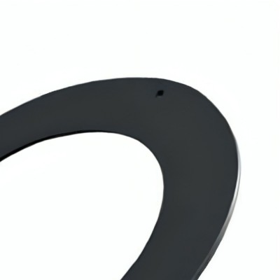 Ροζέτα για καπναγωγό MK NERO, Ατσάλι, Μαύρη, 50mm, Ø130, Πάχος 2mm - Μπουριά σόμπας / φουγάρα σόμπας