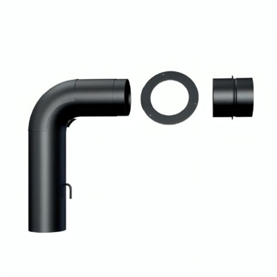 Κιτ καπναγωγοί MK NERO CS SET (Standard), Ατσάλι, Ø130, Πάχος 2mm - Μπουριά σόμπας / φουγάρα σόμπας