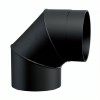 Καμινάδα γωνία 90° MK NERO, Ατσάλι, Μαύρο, Ø150, Πάχος 2mm